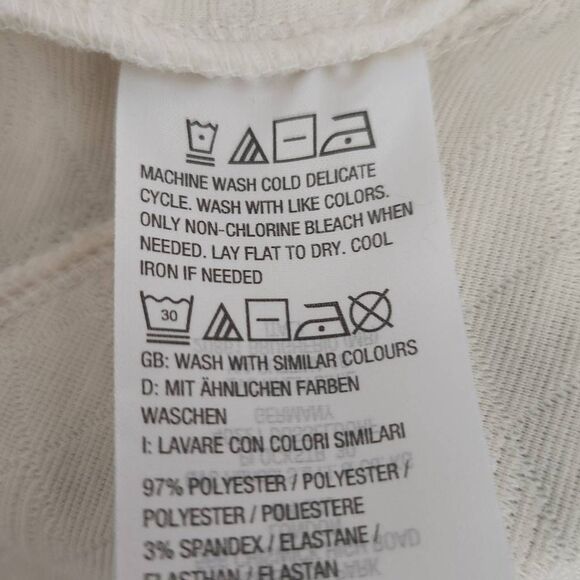 Isaac Mizrahi Cream Quilted Jacket Size XXS Ivory Lightweight Jacket - Picture 7 of 7